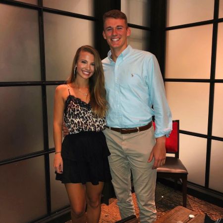 Mac Jones with his girlfriend Sophie Scott&nbsp;in 2019.